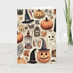 Griezelig Seizoen - Halloween Wenskaart Kaart
