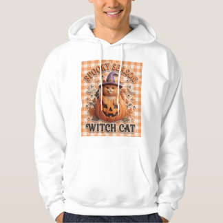 Griezelig Seizoen Heks Kat Pompoen Hoodie