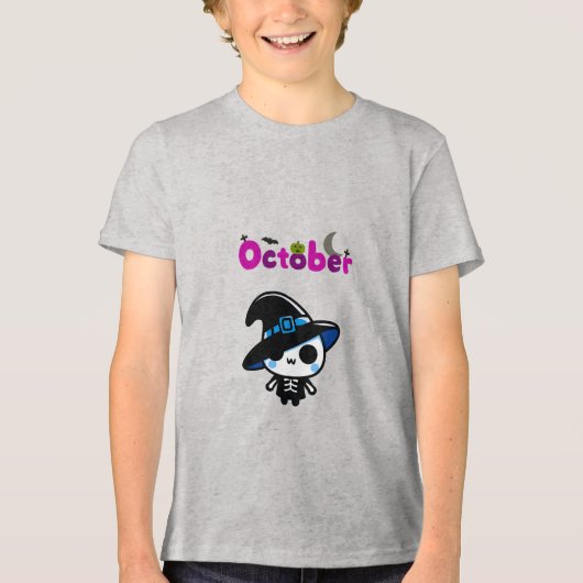 Griezelig Seizoen Heks, Tri-Blend Shirt (Voorkant)