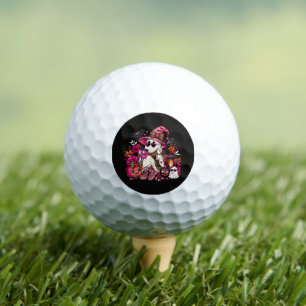 Griezelig Seizoen Lief Geestje in Heksenhoed en Po Golfballen