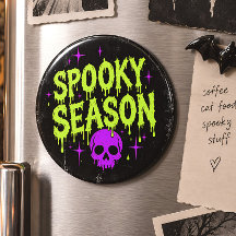 Griezelig Seizoen Neon Groene Schedel Halloween