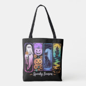 Griezelig Seizoen Pastel Gothisch Tote Bag (Achterkant)