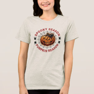 Griezelig Seizoen Pompoen Reden Dames T-Shirt Cute