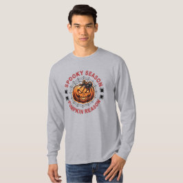 Griezelig Seizoen Pompoen Reden Lange Mouwen T-Shi T-shirt