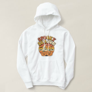 Griezelig Seizoen Retro Halloween Pompoenen & Maan Hoodie