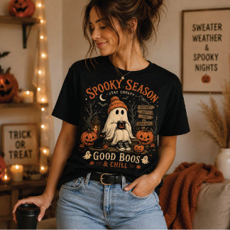 Griezelig Seizoen Spook Halloween T-Shirt, T-shirt