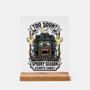 Griezelig Seizoen T-shirt Vintage Gravure Hallowee Acryl Bord