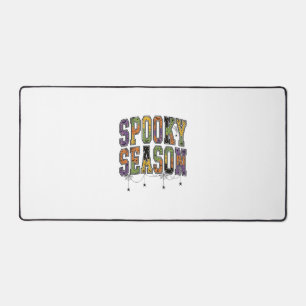 Griezelig Seizoen Vintage Halloween Typografie Ont Bureaumat