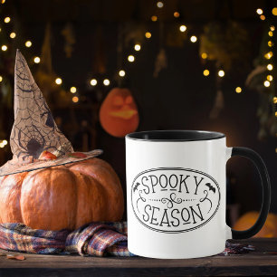 Griezelig Seizoen Vleermuizen Vintage Halloween Mok
