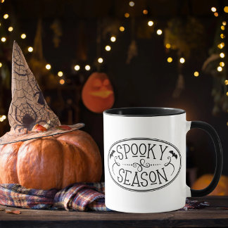 Griezelig Seizoen Vleermuizen Vintage Halloween Mok