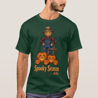 Griezelig Seizoen Vogelverschrikker/Jack-O-Lantern T-shirt