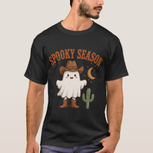 Griezelig Seizoen Western Cowboy Geest T-Shirt