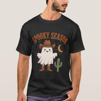 Griezelig Seizoen Western Cowboy Geest T-Shirt