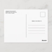 Griezelig Skelet & Herfst Pompoenen Halloween Briefkaart (Achterkant)