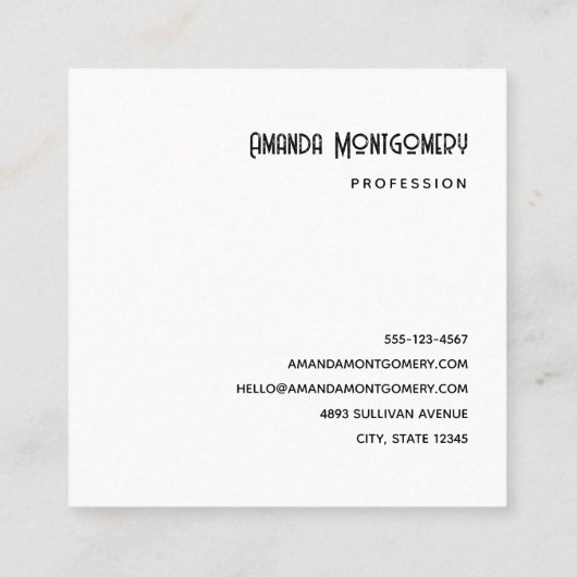 Griezelig Skelet & Herfst Pompoenen Halloween Vierkante Visitekaartje (Achterkant)