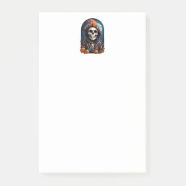 Griezelig skelet & herfstpompoenen Halloween Post-it® Notes