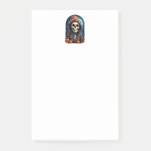 Griezelig skelet & herfstpompoenen Halloween Post-it® Notes