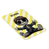 griezelig skelet jongen geven knuffels cartoon kun magneet (Rechterzijde)