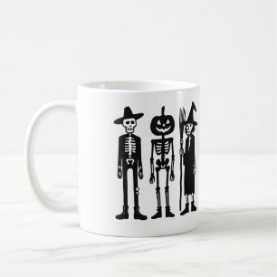 Griezelig Skelet Trio Halloween Mok