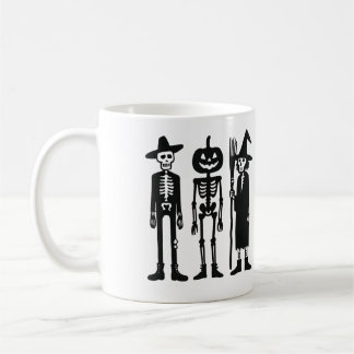 Griezelig Skelet Trio Halloween Mok