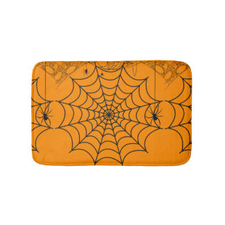Griezelig Spinnenweb Halloween Badmat