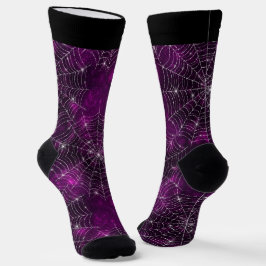Griezelig spinnenweb sokken