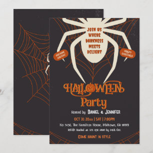 Griezelig Spinnenweb Volwassenen Halloween Kostuum Kaart