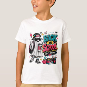 Griezelig spook terug naar school Halloween shirt