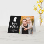 Griezelig Spook | Wenskaart van de Foto van Kaart (Gele Bloem)