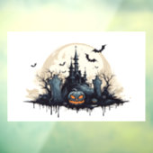 griezelig spookachtig halloween scène raamsticker (Vel 3)