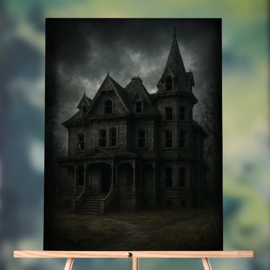 griezelig spookhuis acryl bord (Neutraal)