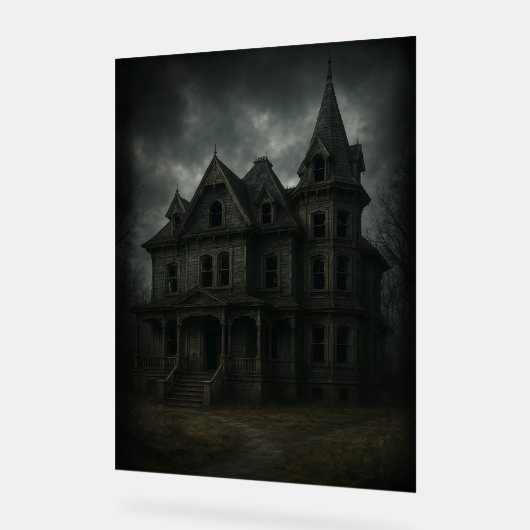 griezelig spookhuis acryl bord (Hoek)