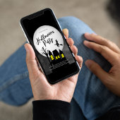 Griezelig spookhuis Halloween-feest op maat Kaart