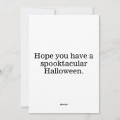 griezelig spookhuis | Happy Halloween Feestdagenkaart (Achterkant)