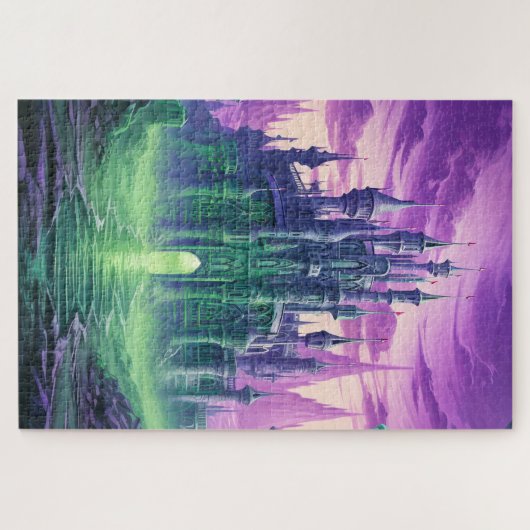 griezelig spookhuis | Happy Halloween Legpuzzel (Horizontaal)