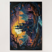 griezelig spookhuis | Happy Halloween Legpuzzel (Verticaal)