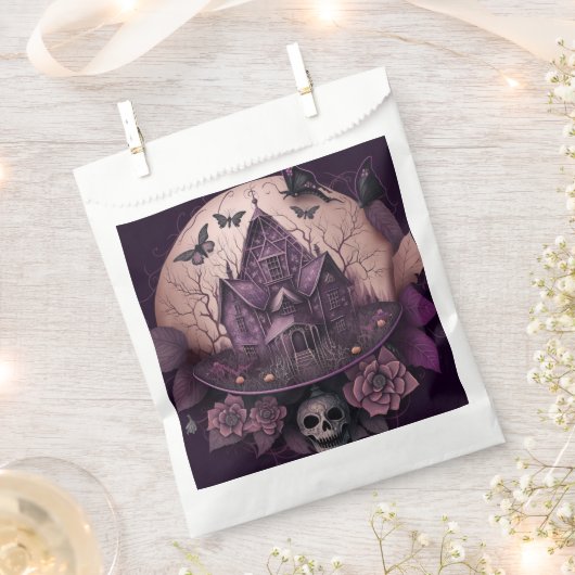 griezelig spookhuis vogels schedel gelukkig Hallow Bedankzakje (Geknipt)