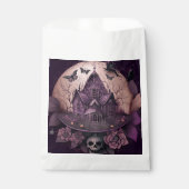 griezelig spookhuis vogels schedel gelukkig Hallow Bedankzakje (Voorkant)