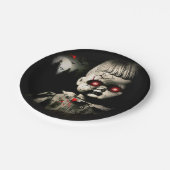 griezelig spookpop halloween kostuum party papieren bordje (Gekanteld)