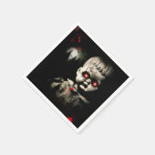 griezelig spookpop halloween kostuum party servet (Hoek)