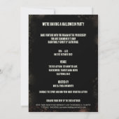 griezelig spookpop halloween party uitnodiging (Achterkant)