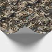 griezelig spookpop spooky halloween cadeaupapier (Hoek)