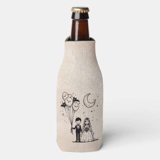 Griezelig Stelletje Flesjeskoeler (Fles Voorkant)