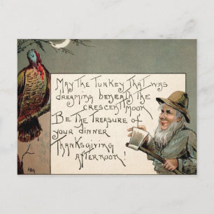  griezelig Thanksgiving Briefkaart