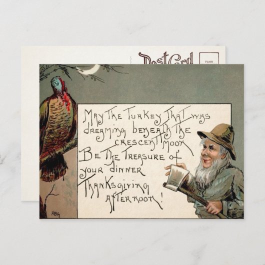  griezelig Thanksgiving Briefkaart (Voorkant / Achterkant)