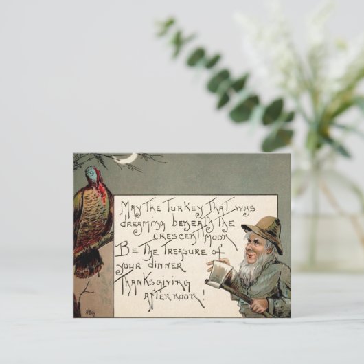  griezelig Thanksgiving Briefkaart (Staand voorkant)