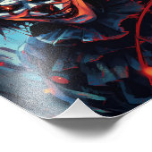 Griezelig  Time Clown Foto Afdruk (Hoek)