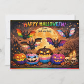 🎃Griezelig & Trots Behekst Met Trots  Kaart (Voorkant)