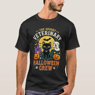 Griezelig Veterinair Halloween Crew Design T-shirt