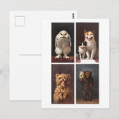 Griezelig Victoriaans Dieren  Briefkaart (Voorkant / Achterkant)